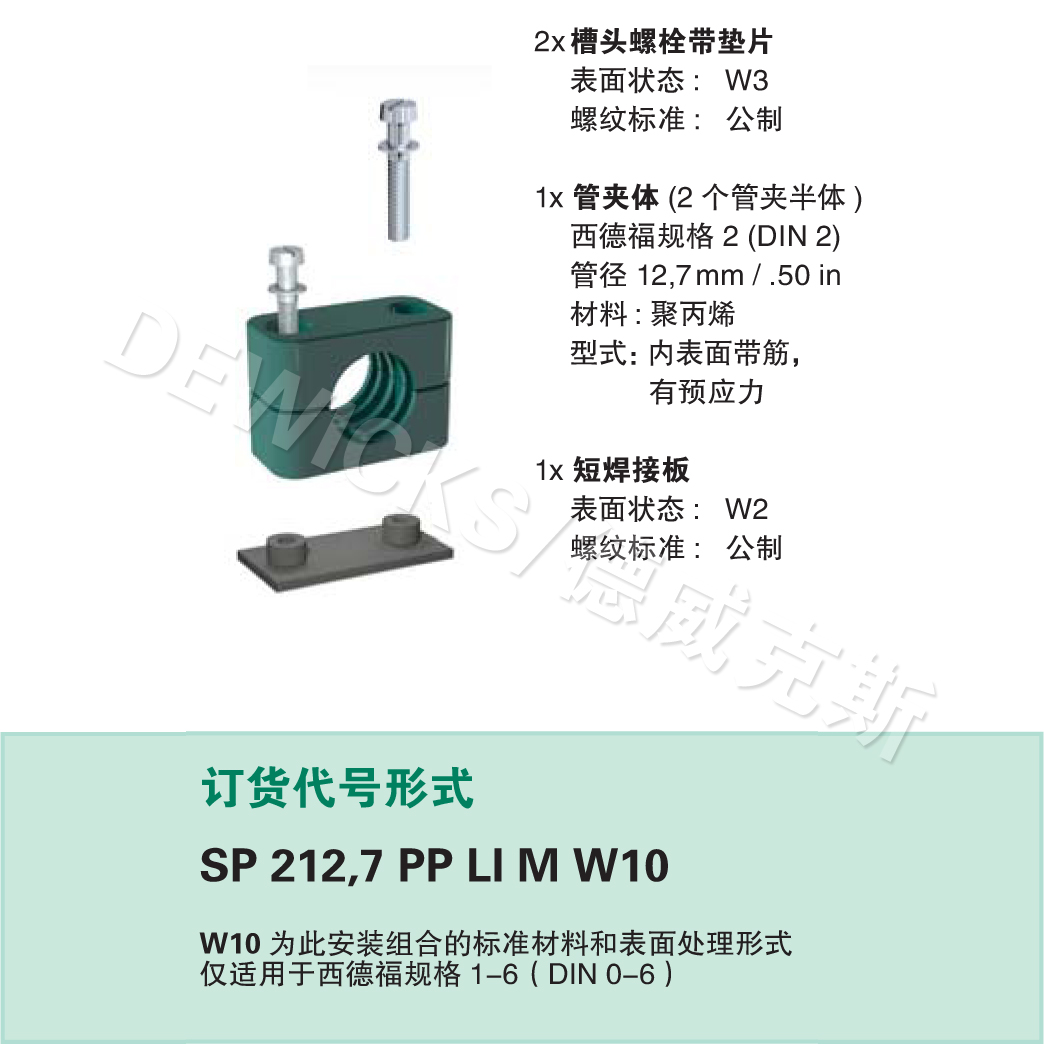 塑料管夹